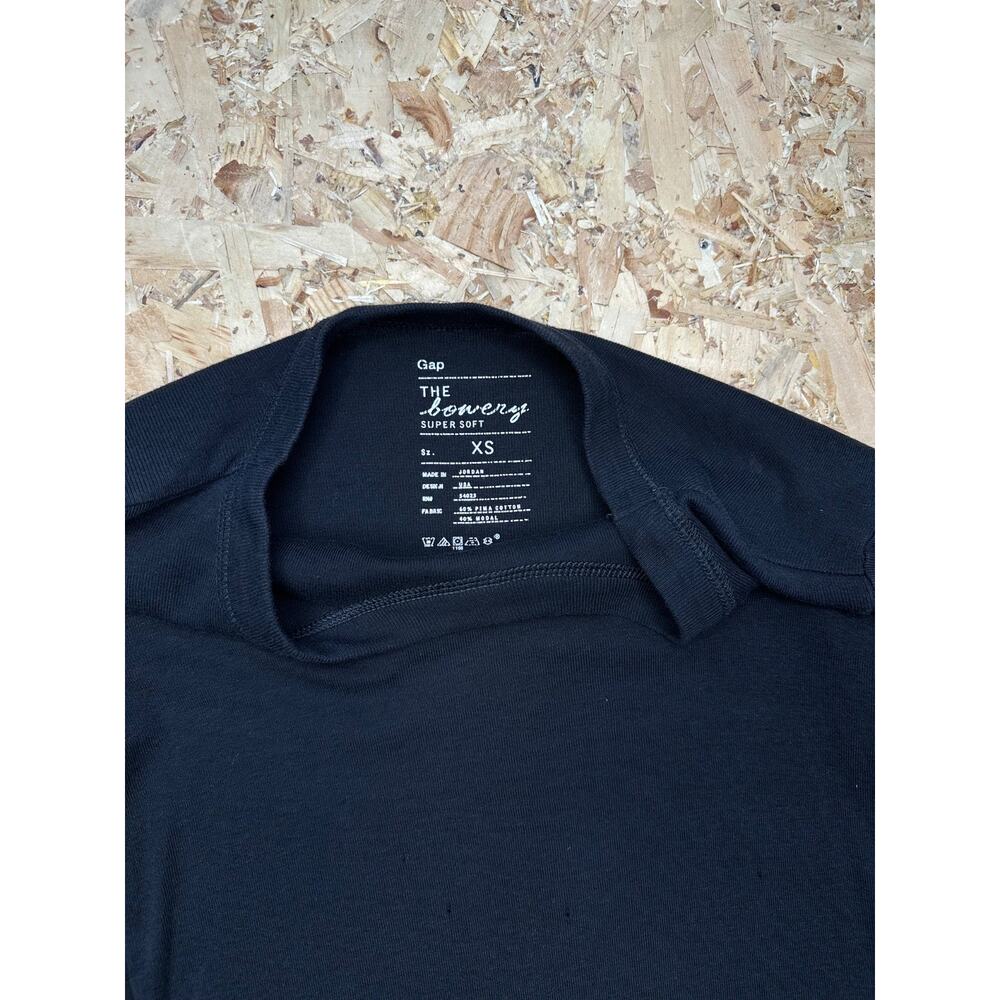 Gap Women’s Black Longsleeve Blank Shirt Sz XS - Picture 4 of 5
